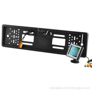 EU License Plate Rearview Camera + 3.5 Inch Rearview Parking Monitor (JH_RVC_046)